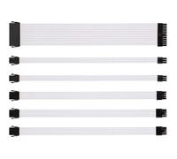 Kit d'extension de Câble ATX,6 Paquets 18AWG 30cm pour Alimentation 24/8/6/4+4 Pin/6+2 Pin Extension de Cordon d'alimentation PSU