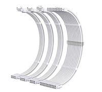Kit D'extension De Câble D'alimentation, Extension De Câble PSU, Kit de Câbles Gainés pour PC/GPU/CPU, Rallonge de Câble D'alimentation 18AWG avec Peignes de Câble, 24PIN1+8(6+2) PIN2+8(4+4) PIN*1