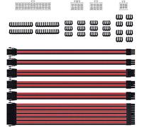 Kit d'extension de câble gainé pour bloc d'alimentation avec connecteurs PSU 24 broches 8 broches 6 broches 4+4 broches avec peignes de câble