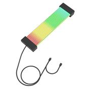 Kit d'Extension de Câble PSU 24 Broches à 24 Broches, Synchronisation 5V Argb avec 6 Peignes de Fil, Câble en Conserve en Cuivre Pur 16 (Tête Noire)