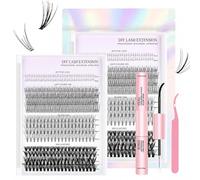 Kit d'extension de cils 4 styles | 400 grappes Lashes Extension Kit
