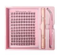 Kit D'extension De Cils À Faire Soi-Même,Dissolvant De Joints Et De Joints,200 Pièces,Grappes,Outils De Maquillage Pour Coller Les Cils,Colle.Fs-Ad26.