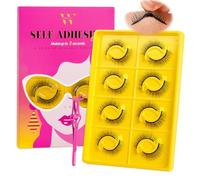 Kit d'extension de cils DIY Cluster Lashes avec 72 pièces de cils en grappe D Curl, cils Wispy, colle et scellant, dissolvant pour cils et applicateur de cils pour débutants à domicile par WLFRHD