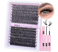 Kit d'extension de cils individuels 40D/50D, courbure D, kit d'extensions de cils individuels 10 à 18 mm, 280 pièces Newcally