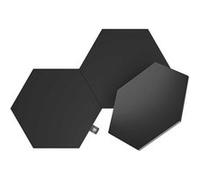 Nanoleaf – Kit d'extension Shapes Ultra Black Hexagone – 3 panneaux LED RGBW Wi‑Fi Alexa