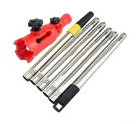 Kit d'extension de pinceau multi-angles, rotation à 180°, rouleau de peinture, outil de rouleau à peinture, longueur réglable - 1,7 m max