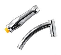 Kit d'extension de pommeau de douche avec tuyau coudé pour installations de douche à effet pluie G1/2" filetage femelle - Noyau en plastique ABS