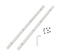 Kit d'extension de rail de guidage pour scie à chenille, ensemble de connecteurs de rail en acier inoxydable, coupe droite sans couture, comprend vis et rgenté