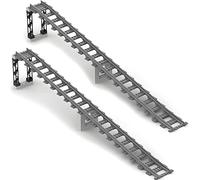 Kit d'extension de rails de ville, kit d'extension de rail de ville, kit de puissance, accessoires de serrage, compatible avec le leader du marché (2 pièces de piste de piste + accessoires de support)
