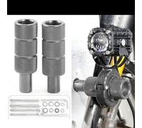 Kit d'extension de support de montage de lumière LED en alliage d'aluminium de qualité supérieure pour scooter électrique et cyclomoteur avec finition rouge titane