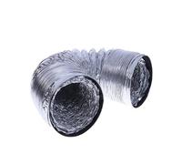 Kit d'extension de tuyau de conduit 1.5m 4 pouces de diamètre, conduit de Ventilation d'échappement AC en aluminium PVC