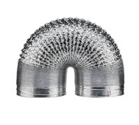 Kit d'extension de tuyau de conduit de Ventilation d'échappement AC en feuille d'aluminium, argent 80-200mm(80mm)