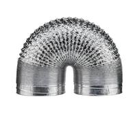 Kit d'extension de tuyau de conduit de Ventilation en feuille d'aluminium d'échappement AC, argent 80-200mm de diamètre 1.5m(80mm)