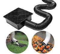 Kit D'extension de Tuyau de Descente de Gouttière,Tuyau D'Évacuation D'Évier Pliable avec Tuyau Extensible,avec Une Bonne Élasticité,pour Sol en Ciment et Pelouse