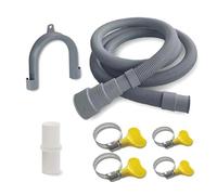 Kit d'extension de tuyau de vidange for lave-linge ABVI-6,5 pi - Universel for lave-linge, lave-vaisselle et déshumidificateur, avec support en U et adaptateur