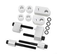 Kit d'extension d'entretoise de repose-pieds réglable pour motos de tourisme 2009-2024 avec paramètres de 2,5 cm et 3,8 cm pour améliorer le soutien du pied et le confort des jambes pendant les longs