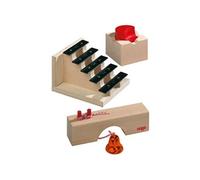kit d'extension d'escalier en bois pour piste de billes en marbre sonore 9-pièces