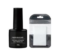 Kit d'extension d'ongles - Colle à ongles pour ongles cassés, manucure à faire soi-même, protection naturelle des ongles, nécessite un séchage sous lampe UV