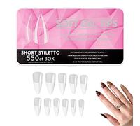 Kit d'extension d'ongles - Faux ongles en gel pour femmes | Formes à ongles givrées Fast Manucure Set mat pour les manucure à la maison Povanjer