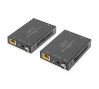 Digitus DS-55506 HDMI / RJ45 Adaptateur [1x HDMI femelle - 2x HDMI femelle] noir compatible HDMI, HD