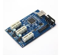 Kit d'extension PCI E X1 à 4PCI E X16, 1 à 4 ports PCI Express Switch, Hub 6pin Sata USB, carte Riser