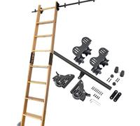Kit d'extension pour échelle de bibliothèque Mobile, 3,3 à 20 Pieds, kit de quincaillerie, Rail/Rail pour échelle Mobile avec connecteur de Rail, kit de Rail pour échelle coulissante, systèm