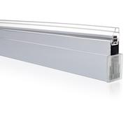 Kit dextension SolvaPro HÜPPE, niche pour porte battante avec cadre partiel, fabrication sur mesure, jusquÃ 220cm de hauteur, S2908055F, Couleur: chrome noir