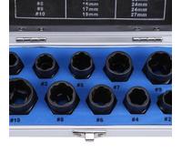 Kit d'extracteur de boulon cassé - MARQUE - 10PCS - Alliage dur - Outils robustes - Mallette de rangement