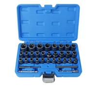 Kit d'extracteur de boulons - Lot de 33 douilles en acier au chrome-molybdène