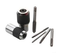 Kit d'extracteur de douille de robinet réglable, 7 pièces avec mandrin de serrage pour tarauds M3-M12, alésoirs et retrait de vis, compatible avec entraînement carré 3/8"