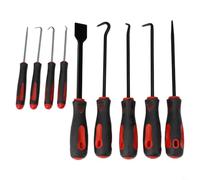 Kit d'extracteur de joint d'huile 9 en 1 avec racloir, crochet et outils de crochetage pour le retrait de l'anneau de voiture et la réparation du moteur - Ensemble d'extracteur de joint automobile