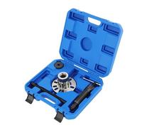 Kit d'extracteur de roulement de roue hydraulique 10T pour arbres de transmission - Pour moyeux de roue à 4 ou 5 trous avec un cercle de perçage de 96 à 125 mm - Bleu