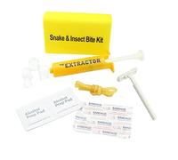 Kit d'extracteur de venin pour camping, randonnée, escalade, équipement d'urgence avec ventouses, coussinets de préparation, plâtre, garrot, rasoir, étui de rangement