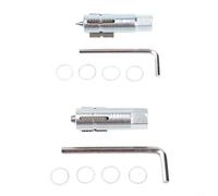 Kit d'extracteur de vis cassées 12 mm 14 mm, outil de taraud à double usage pour boulons rouillés et retrait de valve de tuyau d'eau, kit de réparation en acier 45# haute dureté (12 + 14 mm)
