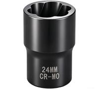 Kit d'extracteur d'écrou de filetage inversé conçu pour les ateliers mécaniques où un retrait fiable de la fixation des filetages saisis ou endommagés est nécessaire (24 mm)