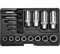 Kit d'extracteurs de boulons 17 pièces - YT-06033