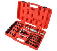Kit d'extracteurs de roulements - vidaXL - 16 pièces - Rouge - Matériaux de haute qualité - Durable
