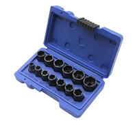 Kit d'Extracteurs,Jeu d'Extracteurs pour Boulons Striés 13 Pièces - Design Ergonomique Poignée Antidérapante pour Roue de Voiture Essieu Boulonnerie