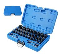 Kit D'Extraction de Boulons Grippés Set de 33 Pièces Anti-Choc pour Écrous