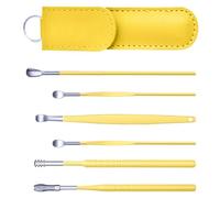 Kit D'extraction de Cérumen en Acier Inoxydable, Cuillère Portable | Prise Antidérapante, Surface Polie et Lisse, Boîte de Rangement, Usage Personnel, Voyage