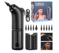 Kit d'extraction de cire pour l'oreille électrique, USB, nettoyeur électrique rechargeable | 4 réglages pression ensemble nettoyage à l'eau adultes et