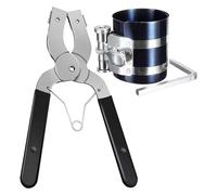 Kit d'extraction Dë segments - acier 53 mm -125 mm | Extraction la bague piston moteur avec une pince anticorrosive réglable - compresseur anneaux ďe piston | Atelier automobile