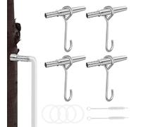 Kit d'extraction de sève d'arbre - 4 jeux de déversement de tarauds d'érable | Robinet en acier inoxydable de qualité alimentaire pour sirop | Brosses de nettoyage et gouttelettes de tube | Équipement