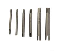 Kit d'extraction de tarauds 6 pièces pour enlever les vis endommagées des trous filetés dans le métal, le bois et les matériaux composites