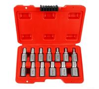 Kit d'extraction de vis 13 pièces pour boulons cassés rouillés vis et écrous adaptés pour une utilisation avec des outils électriques et une identification facile