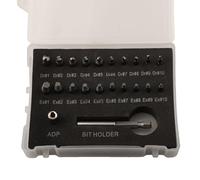 Kit d'extraction de vis endommagées 22 pièces pour boulons rouillés cassés dénudés, extracteur de vis en métal avec porte-embout d'extension et adaptateur de douille, compatible avec les perceuses