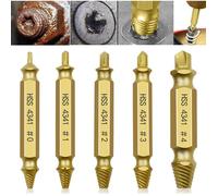 Kit d'extraction de vis endommagées, extracteur de vis dénudées, extracteur de titane de fil cassé, outils d'entretien de goujon