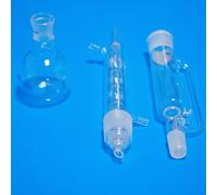 Kit d'extraction Soxhlet en verre de laboratoire, 1 pièce, 150ml à 1000ml, configuration d'extraction complète avec condenseur et flacon à fond plat(250ml)