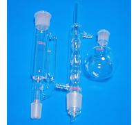 Kit d'extraction Soxhlet en verre de laboratoire, 1 pièce, 150ml à 1000ml, configuration d'extraction complète avec condenseur et flacon à fond plat(150ml)