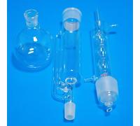 Kit d'extraction Soxhlet en verre de laboratoire, 1 pièce, 150ml à 1000ml, configuration d'extraction complète avec condenseur et flacon à fond plat(1000ml)